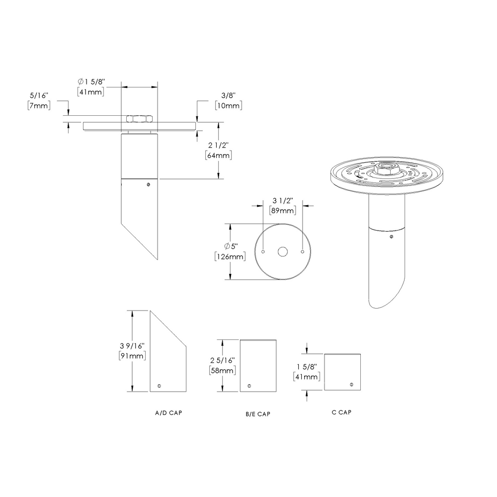 MICRO NITE - Ceiling Mount - Low Voltage - LED High-Power - Surface Mount