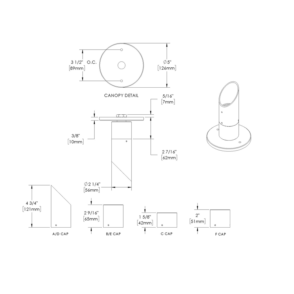 NITE STAR - Ceiling Mount - Low Voltage - LED High-Power - Surface Mount