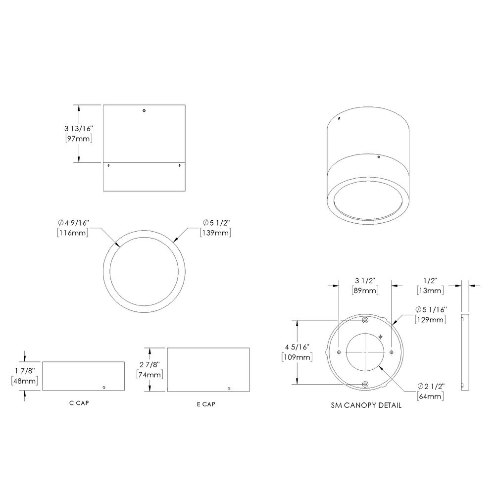 ALPINE - Ceiling Mount - Line Voltage - LED COB - Asymmetrical Optics