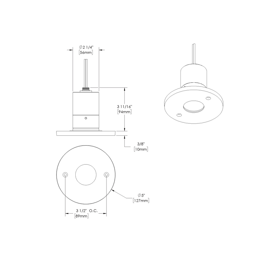 VERSA STAR - Ceiling Recessed - Low Voltage - LED High-Power - Round - Core Drill - Faceplate: Standard