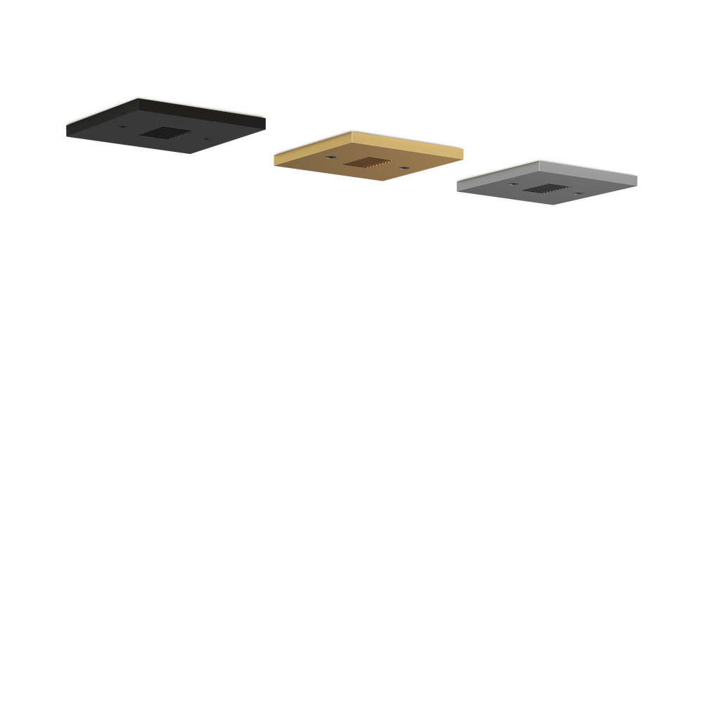 VERSA STAR - Ceiling Recessed - Low Voltage - LED High-Power - Square - Junction Box - Faceplate: Louvered