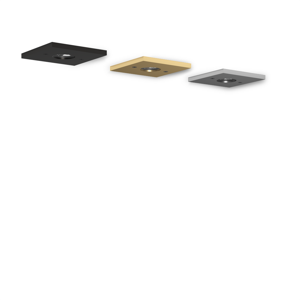 VERSA STAR - Ceiling Recessed - Line Voltage - Lamp MR16 Gu10 - Square - Core Drill - Faceplate: Standard