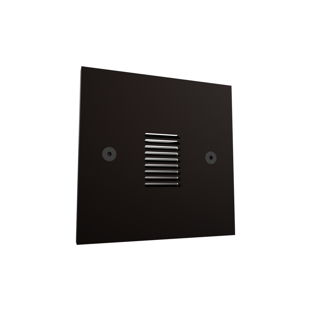 VERSA STAR - Ceiling Recessed - Line Voltage - Lamp MR16 Gu10 - Square - Core Drill - Faceplate: Louvered