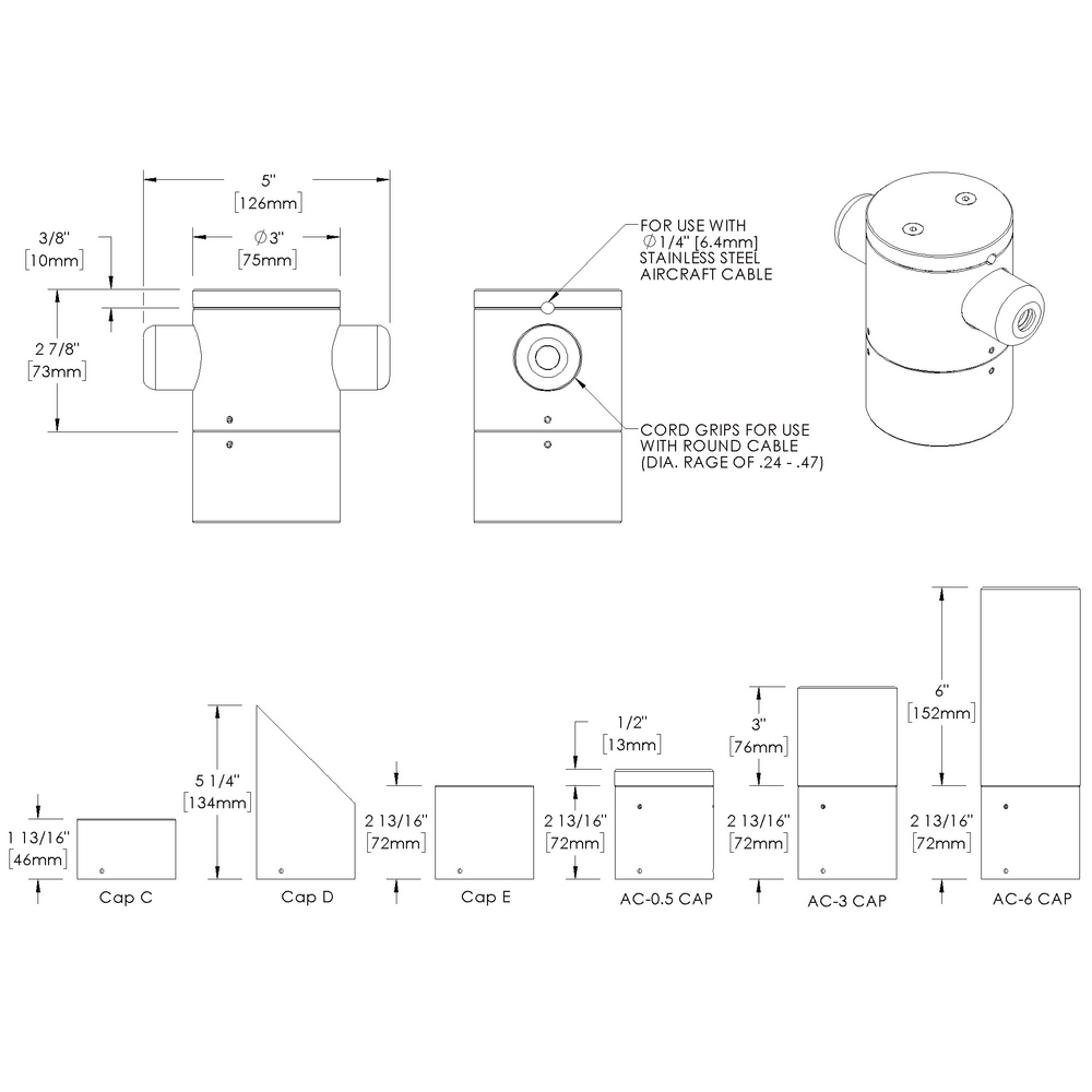DEMI - Catenary - Line Voltage - LED High-Power