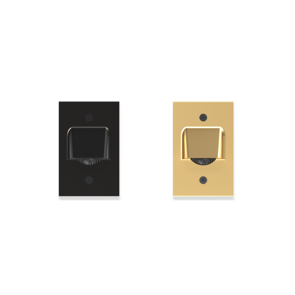 STEP STAR - Wall Recessed - Low Voltage - Lamp MR16 Gu5.3 - Rectangular Vertical - Junction Box - Faceplate: Visor