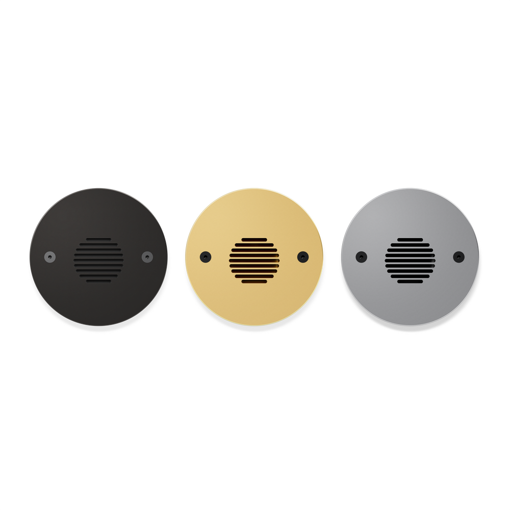 STEP STAR - Wall Recessed - Low Voltage - LED High-Power - Round - Junction Box - Faceplate: Louvered - Pattern C