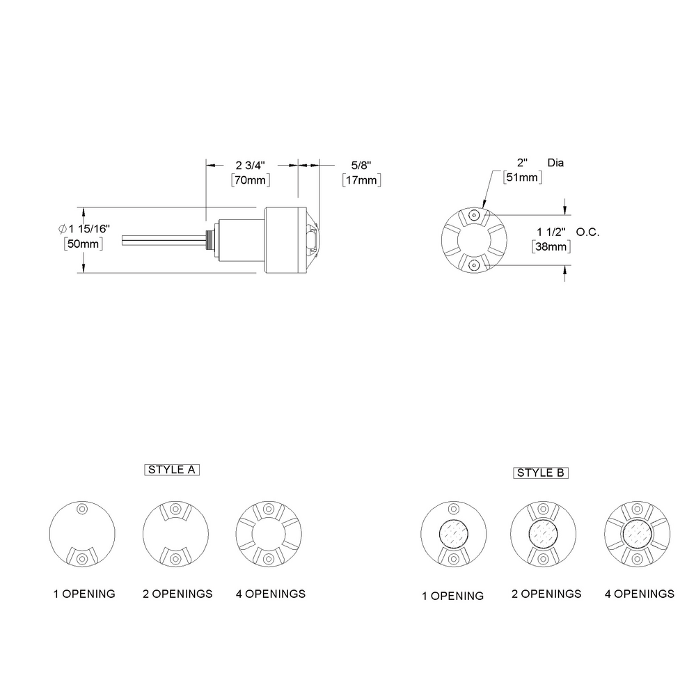 MINI MICRO ILUME - Wall Recessed - Low Voltage - LED High-Power - Faceplate Surface Mount