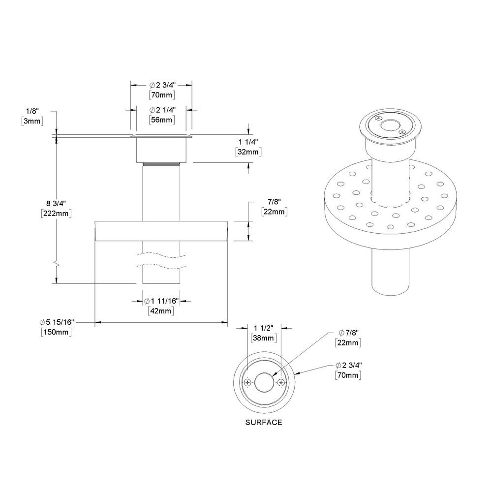 MINI MICRO - In-grade - Low Voltage - LED High-Power - Surface Mount - Asymmetrical Optics