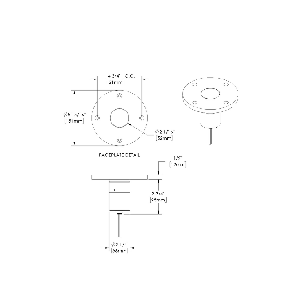 GOLD STAR - In-grade - Low Voltage - LED High-Power - Round