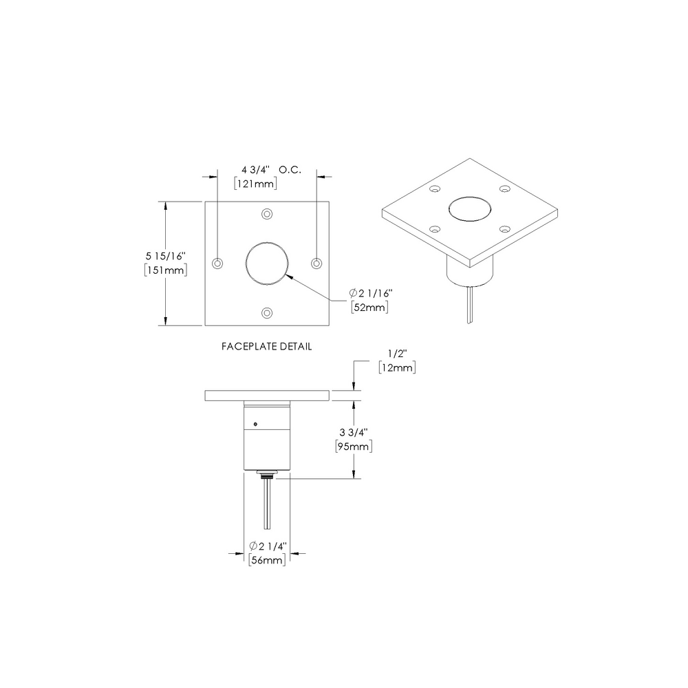 GOLD STAR - In-grade - Low Voltage - LED High-Power - Square