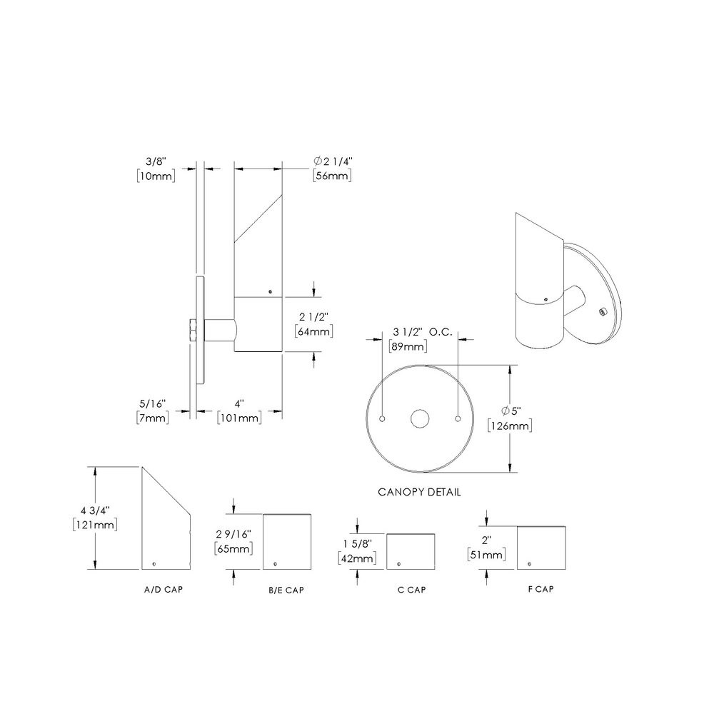 NITE STAR - Wall Mount - Low Voltage - Lamp MR16 Gu5.3 - Single - Downlight or Uplight