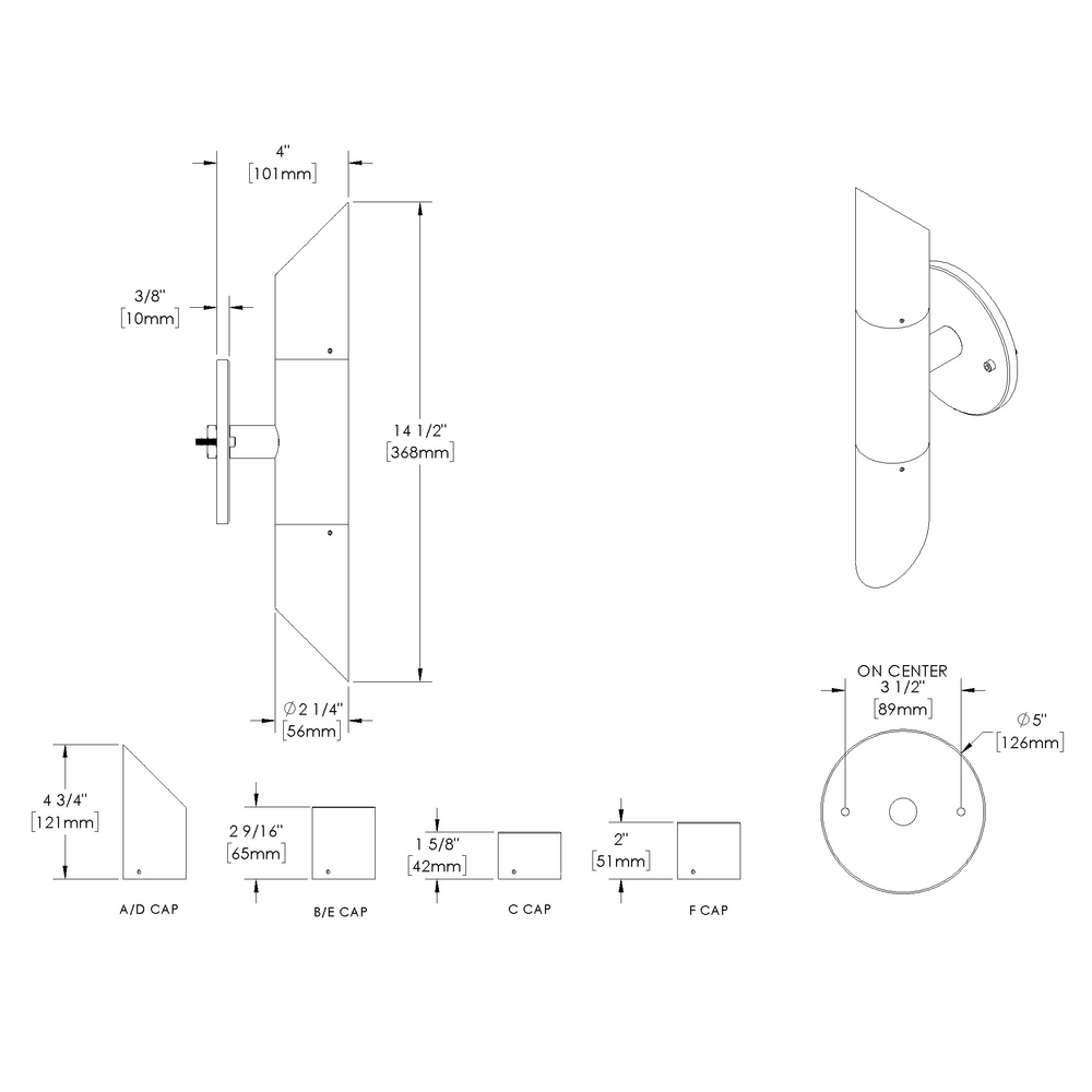 NITE STAR - Wall Mount - Low Voltage - Lamp MR16 Gu5.3 - Dual - Downlight and Uplight