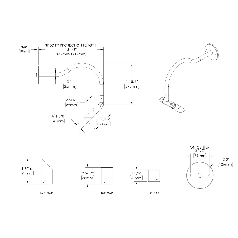 MICRO NITE - Wall Mount - Low Voltage - LED High-Power - Style A - 2 Fixtures