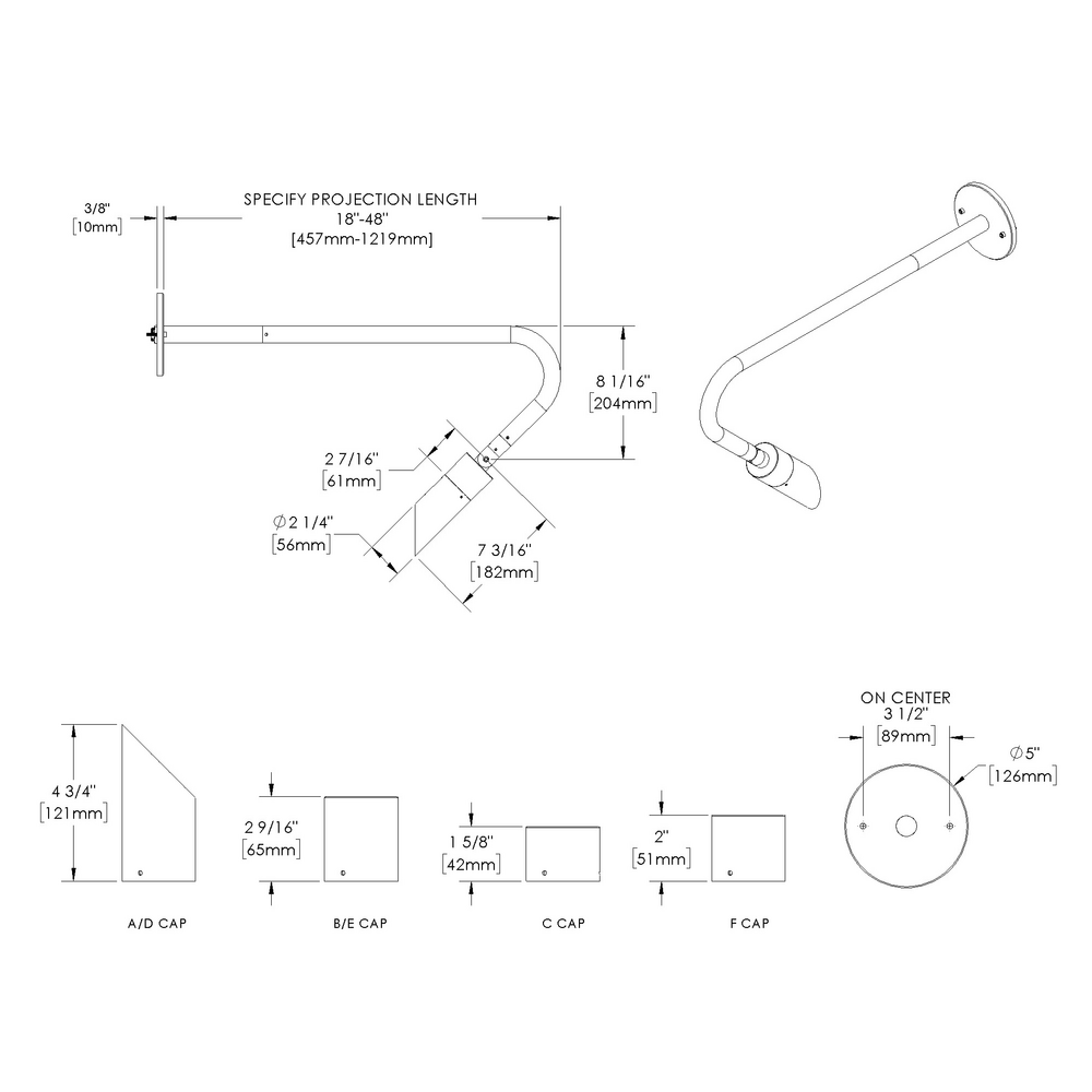 NITE STAR - Wall Mount - Low Voltage - Lamp MR16 Gu5.3 - Style F - Single