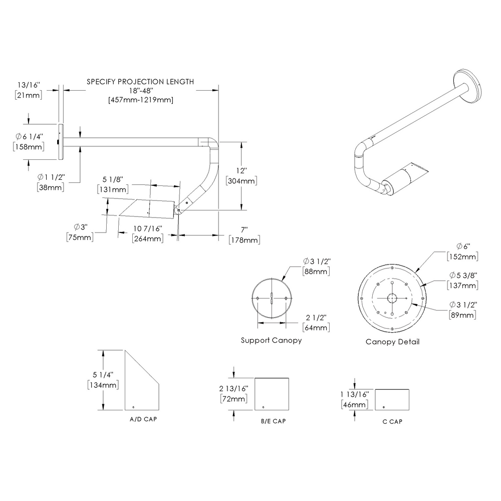 DENALI - Wall Mount - Line Voltage - LED COB - Style G - Single