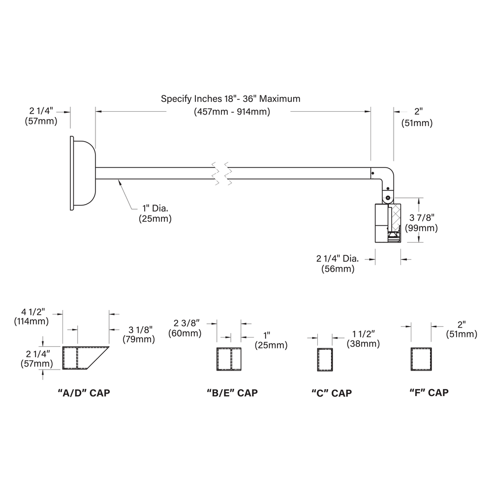 NITE STAR - Wall Mount - Line Voltage Via Transformer - LED High-Power - Style L - Single - Power Canopy PC1