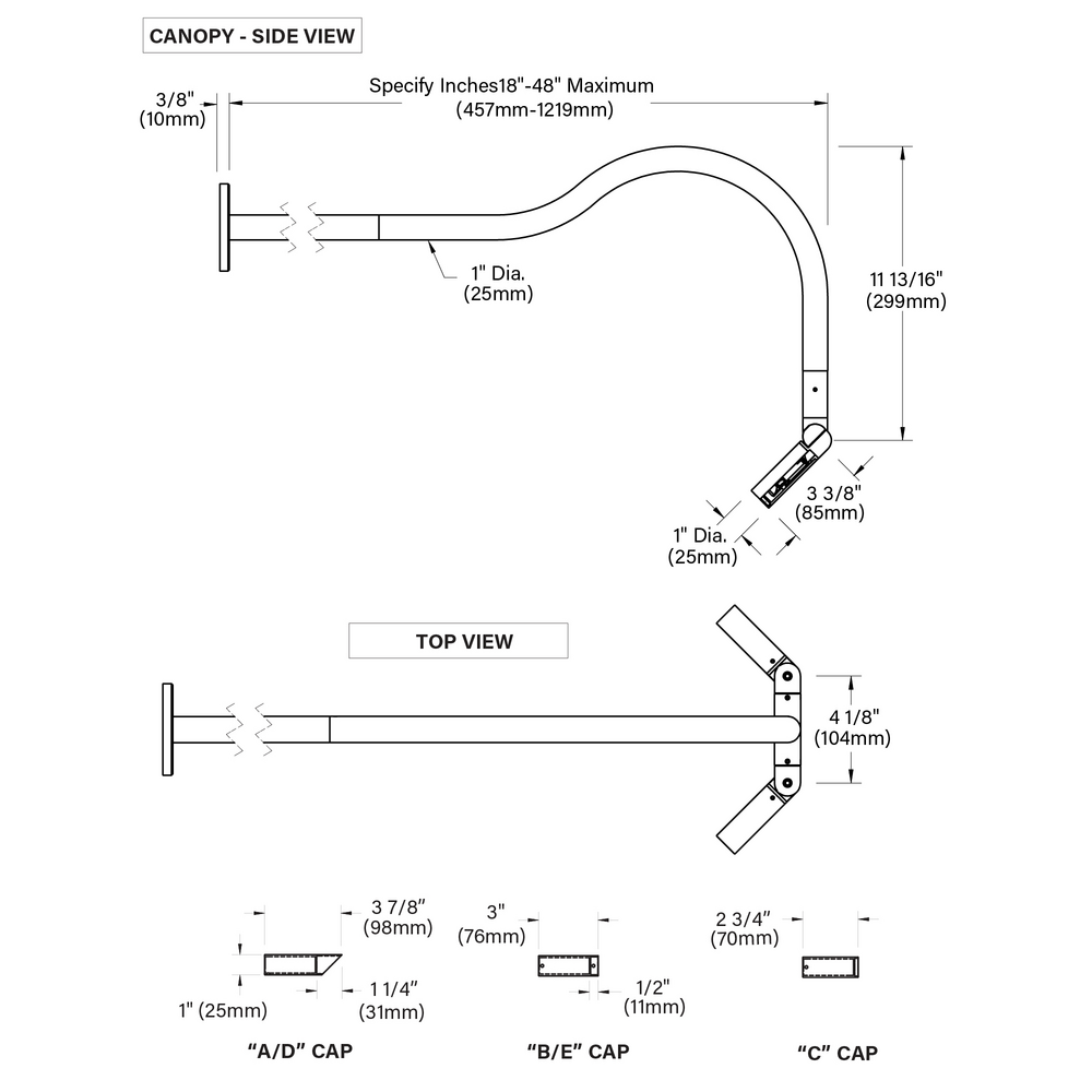 MINI MICRO - Wall Mount - Low Voltage - LED High-Power - Style A - 2 Fixtures - Symmetrical Optics