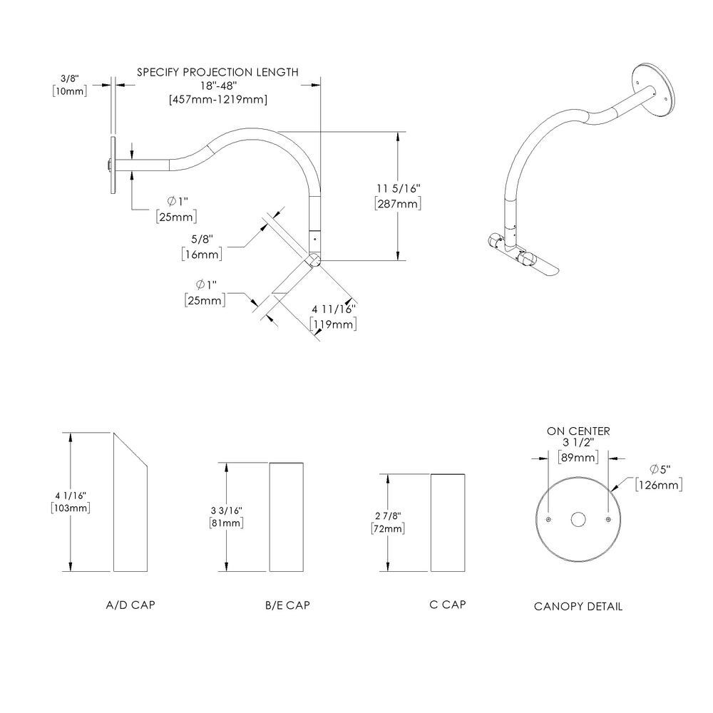 MINI MICRO - Wall Mount - Low Voltage - LED High-Power - Style A - 2 Fixtures - Symmetrical Optics