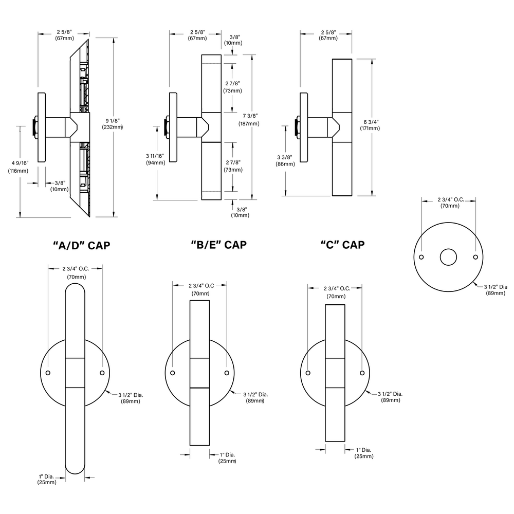 MINI MICRO - Wall Mount - Low Voltage - LED High-Power - Dual - Downlight and Uplight - Symmetrical Optics