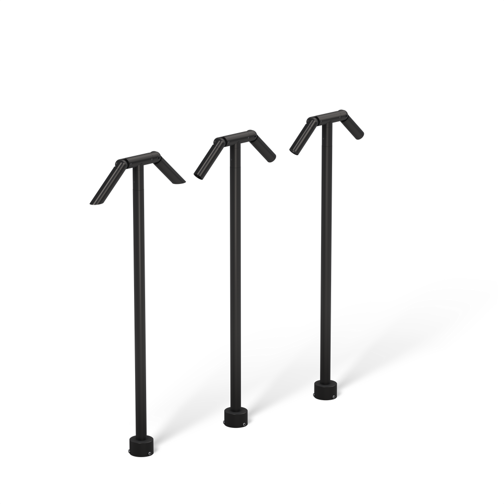 MINI MICRO - Bollard - Low Voltage - LED High-Power - Style C - 2 Fixtures - Pipe PI1 - 18