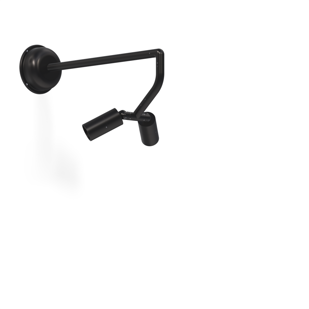 NITE STAR - Wall Mount - Line Voltage Via Transformer - LED High-Power - Style G - 2 Fixtures - Power Canopy PC1 