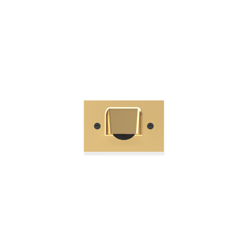 STEP STAR - Wall Recessed - Low Voltage - LED High-Power - Rectangular Horizontal - Core Drill - Faceplate: Visor