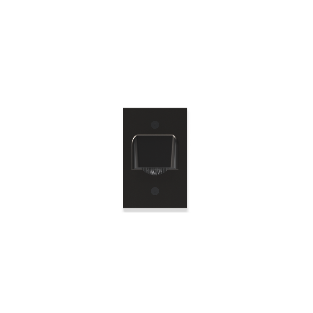 STEP STAR - Wall Recessed - Low Voltage - LED High-Power - Rectangular Vertical - Core Drill - Faceplate: Visor