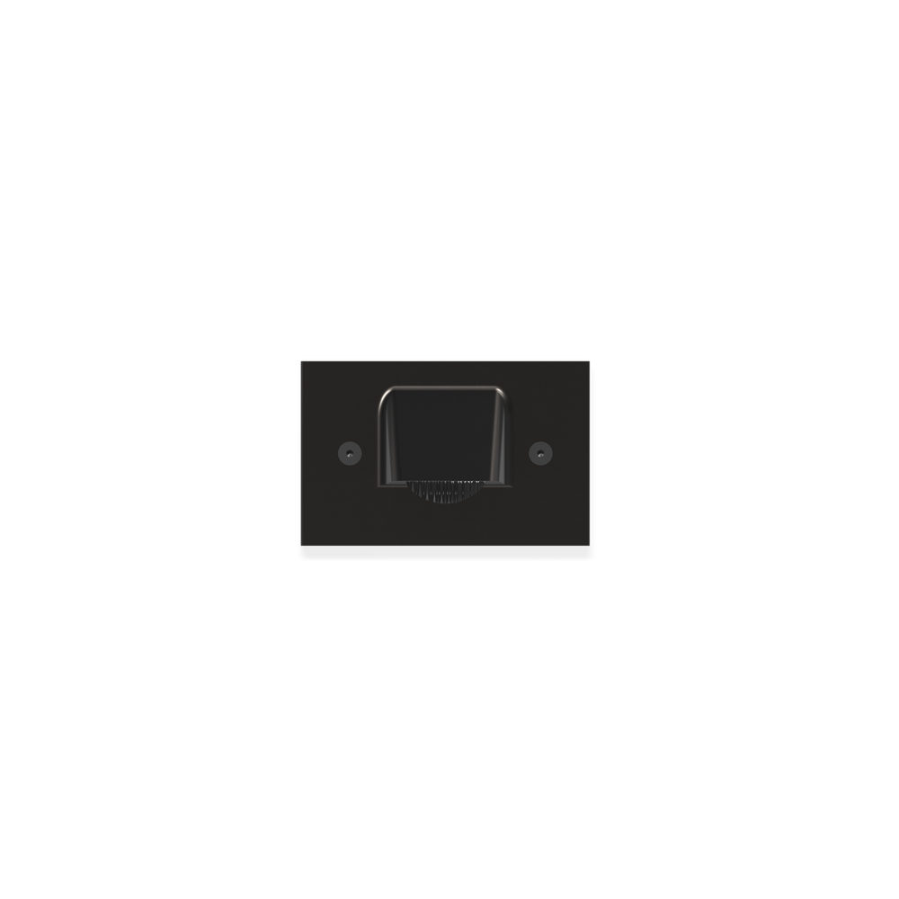 STEP STAR - Wall Recessed - Low Voltage - LED High-Power - Rectangular Horizontal - Junction Box - Faceplate: Visor