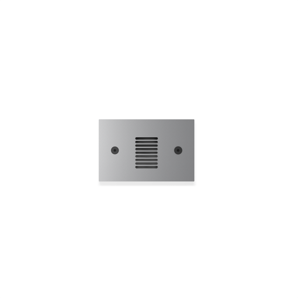 STEP STAR - Wall Recessed - Low Voltage - Lamp MR16 Gu5.3 - Rectangular Horizontal - Junction Box - Faceplate: Louvered - Pattern D