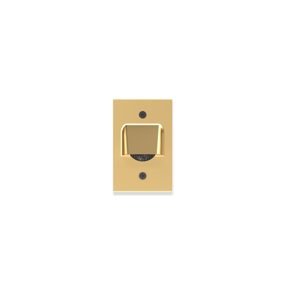 STEP STAR - Wall Recessed - Low Voltage - Lamp MR16 Gu5.3 - Rectangular Vertical - Junction Box - Faceplate: Visor