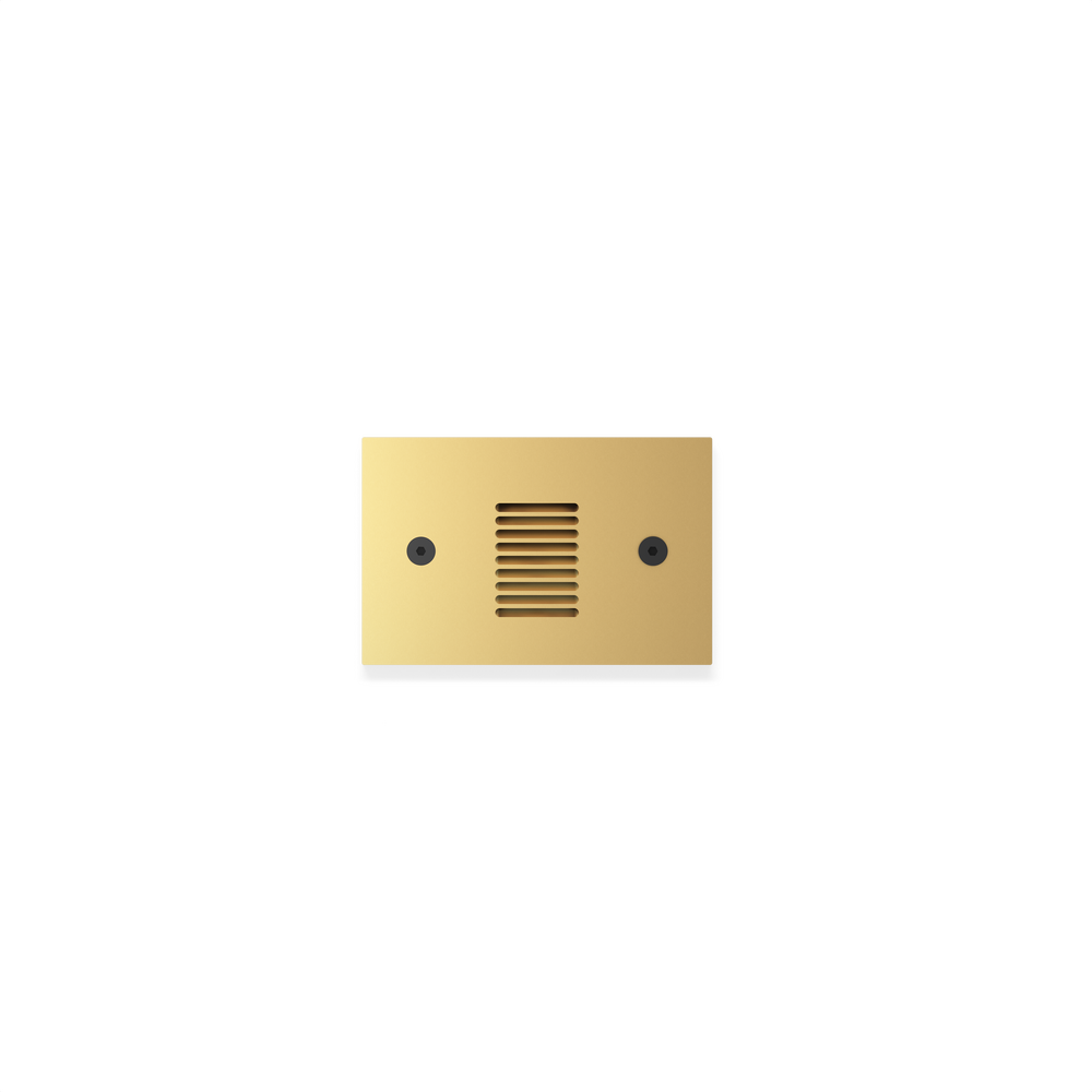 STEP STAR - Wall Recessed - Line Voltage - Lamp MR16 Gu10 - Rectangular Horizontal - Core Drill - Faceplate: Louvered - Pattern D
