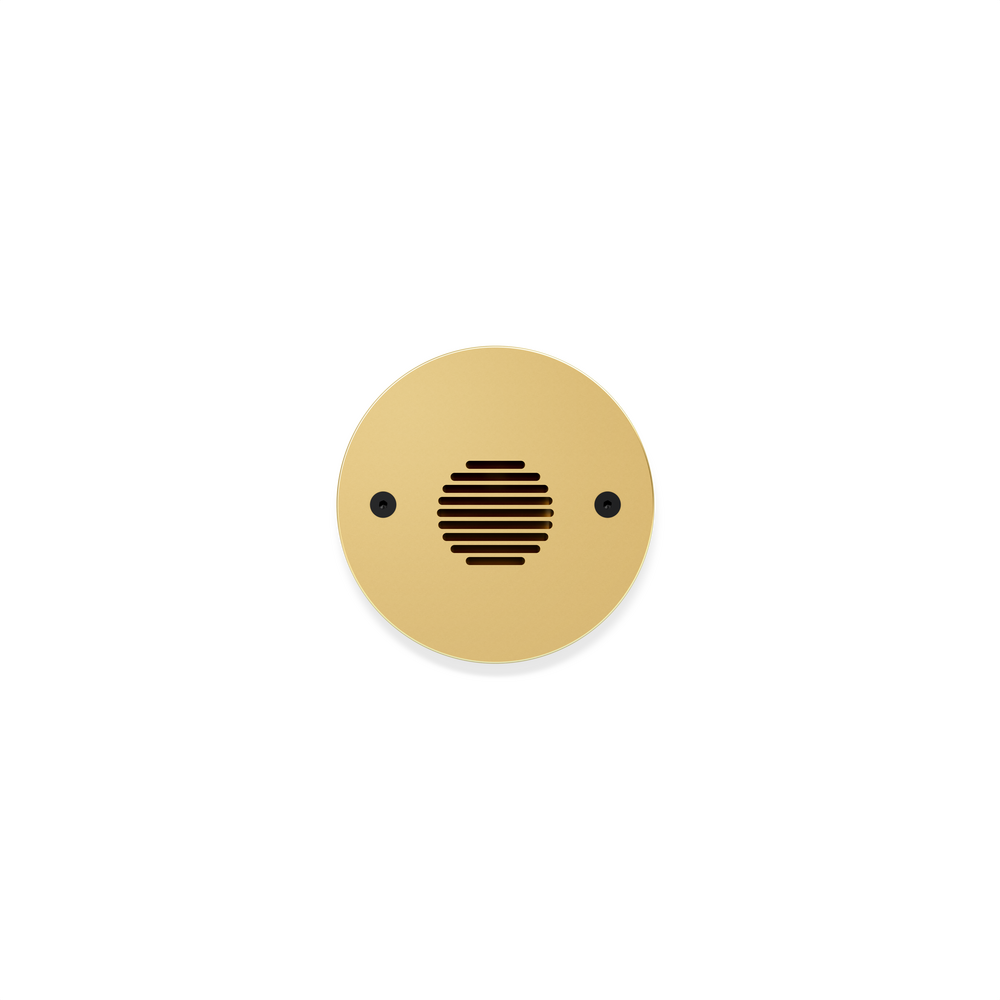 STEP STAR - Wall Recessed - Low Voltage - LED High-Power - Round - Core Drill - Faceplate: Louvered - Pattern C