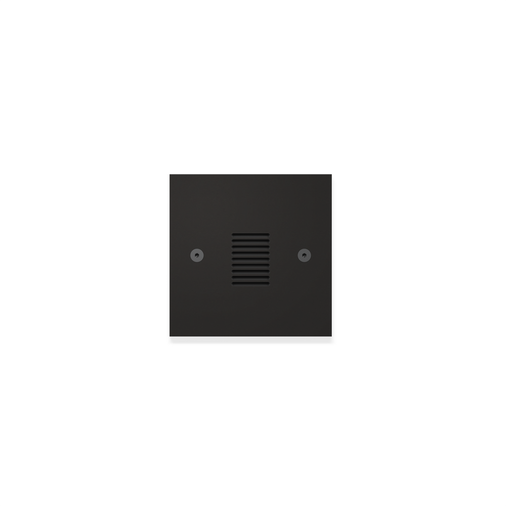 STEP STAR - Wall Recessed - Low Voltage - LED High-Power - Square - Junction Box - Faceplate: Louvered - Pattern D