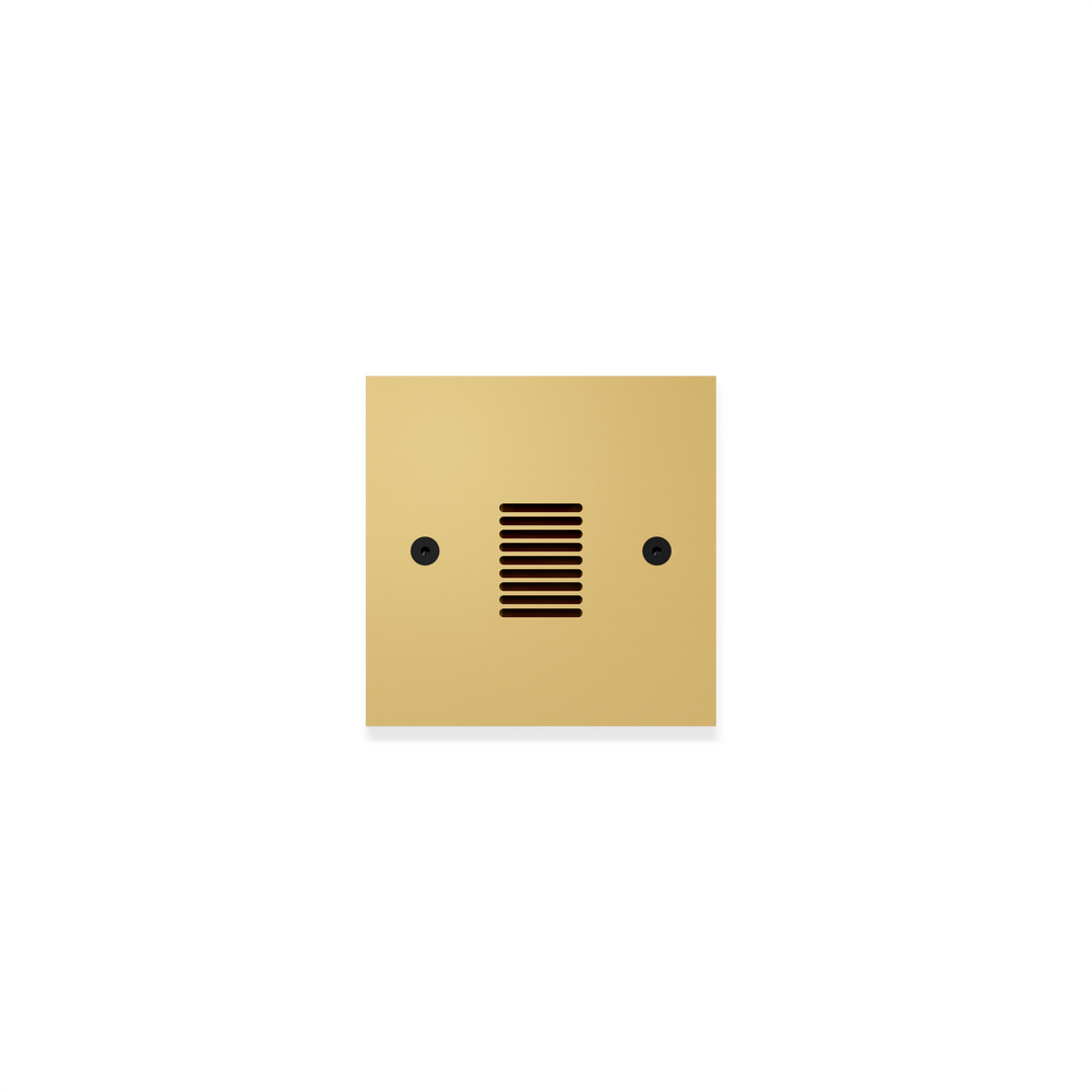 STEP STAR - Wall Recessed - Low Voltage - Lamp MR16 Gu5.3 - Square - Junction Box - Faceplate: Louvered - Pattern D