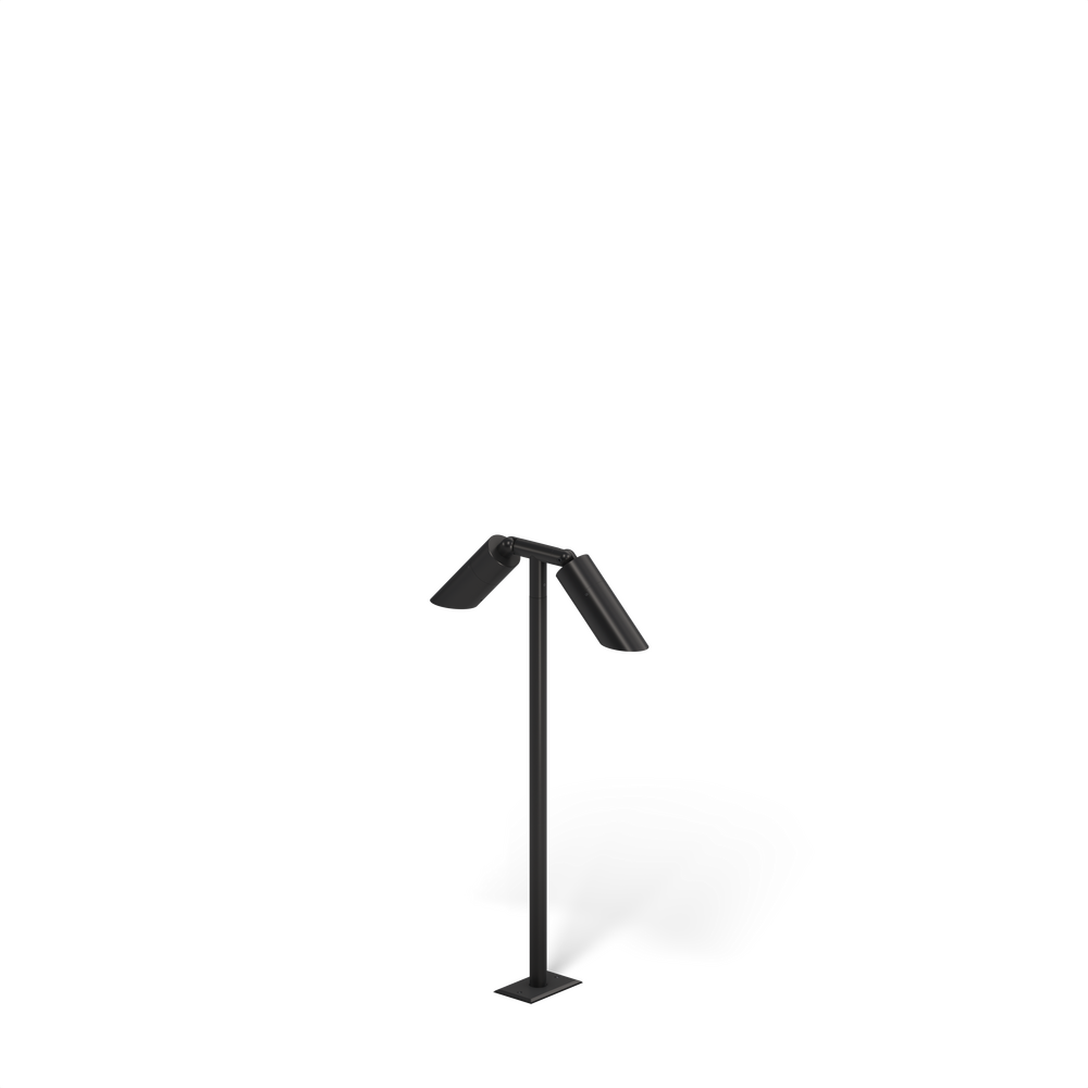 NITE STAR - Bollard - Low Voltage - LED High-Power - Style C - 2 Fixtures - Anchor Base