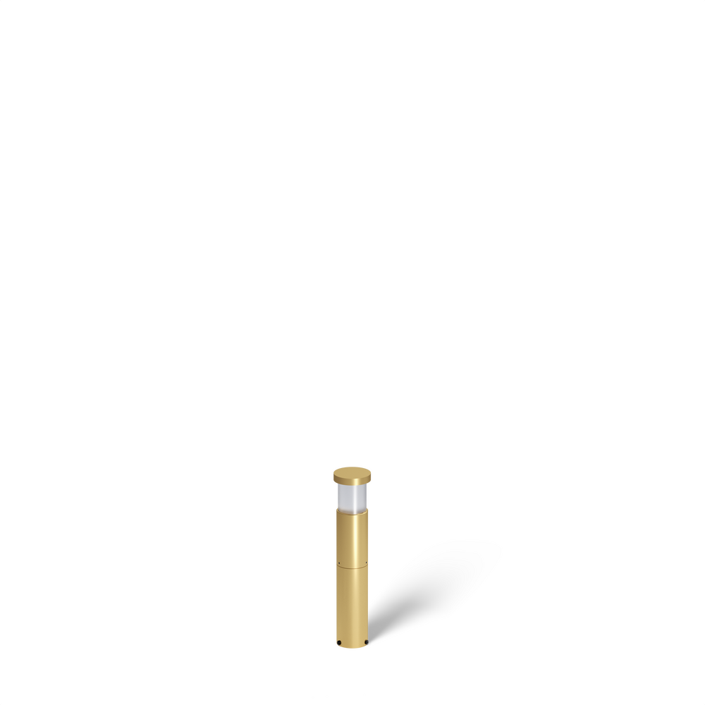 GLOW STAR - Bollard - Low Voltage - LED High-Power - Brass - Style E - Height: 2