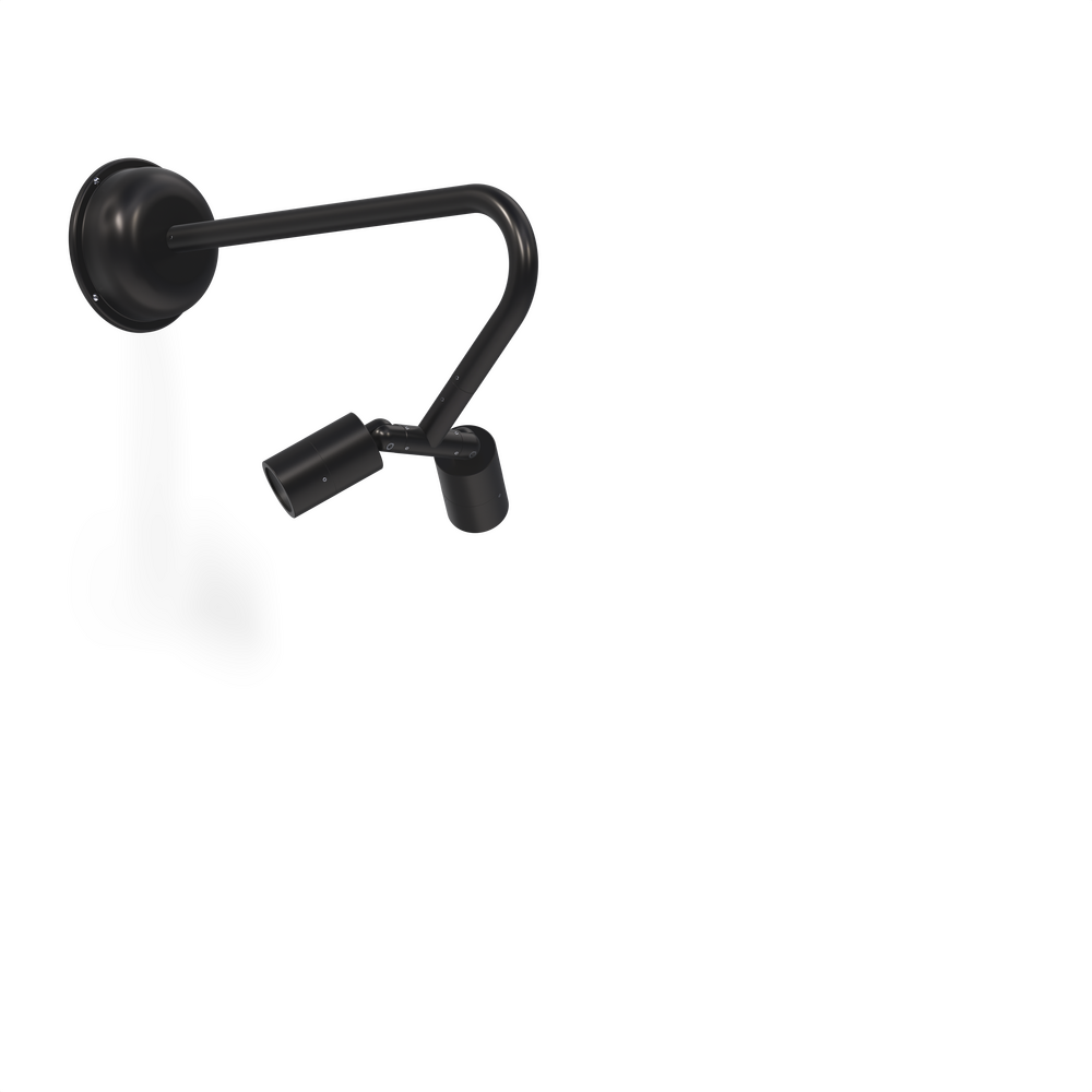 NITE STAR - Wall Mount - Line Voltage Via Transformer - LED High-Power - Style F - 2 Fixtures - Power Canopy PC1