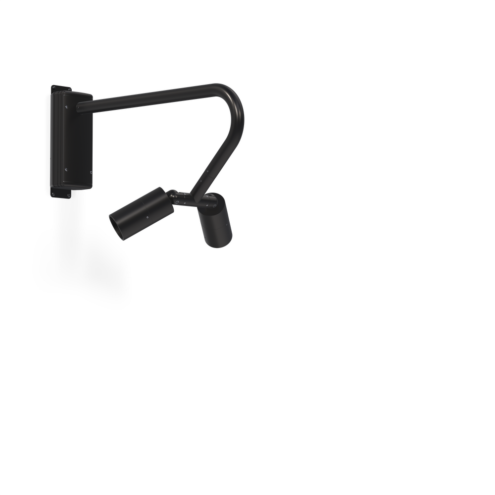NITE STAR - Wall Mount - Line Voltage Via Transformer - LED High-Power - Style F - 2 Fixtures - Universal Power Module PM1