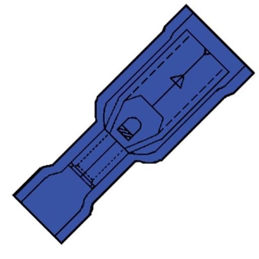 Geïsoleerde doorverbinder rood voor draad 0,5-1,5 mm2 verpakt per 100