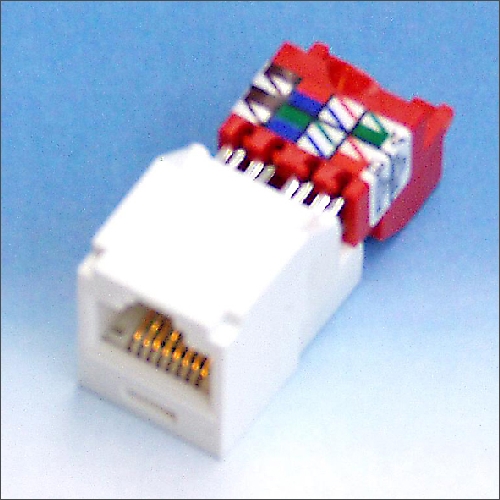 MOD JACK RJ45 CAT 5E WIT kopen? | Elektroshop.nl
