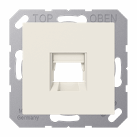 Jung AS500 RJ45 enkelvoudige inbouwset met draagframe en inzetplaat ...