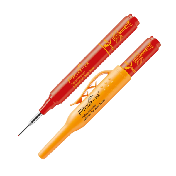 Vasalat Pica Dry Diepgatmarker + Pica 150 Markeerstift Zwart - Grafietvulling Voor Professioneel Gebruik