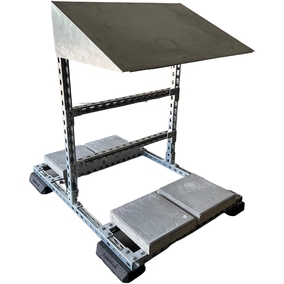 Mini PV Shelter RS-800-UG voor het monteren van omvormers op platte daken