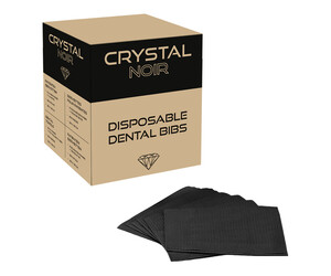 Crystal - Noir - Dental Bibs - Box of 500