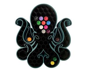 TattRak - Kraken - Ink Bottle Holder - Bundle - Tidal / Black
