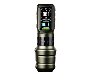 Ozer - X-Channel - Wireless Tattoo Machine - Combo Pack - Green