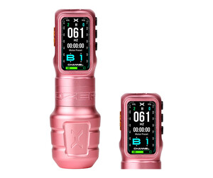 Ozer - X-Channel - Wireless Tattoo Machine - Combo Pack - Pink