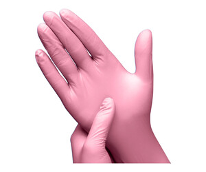 Merbach - Soft Nitrile Gloves - Pink - Box of 100