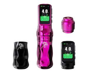 Dragonhawk - Mast Fold Pro - Wireless Tattoo Machine - Year of the Horse - Pink