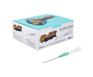 Yamataki - Cut Throat - Disposable Piercing Needles - 18G - Green